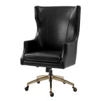 Gonzalo Genuine Leather Office Chair with High Backrest|ARTFUL LIVING DESIGNS