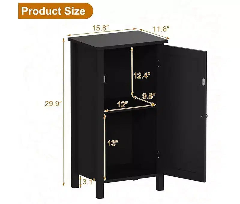Table de chevet en rotin noir avec tiroir – Table de chevet 1 personne