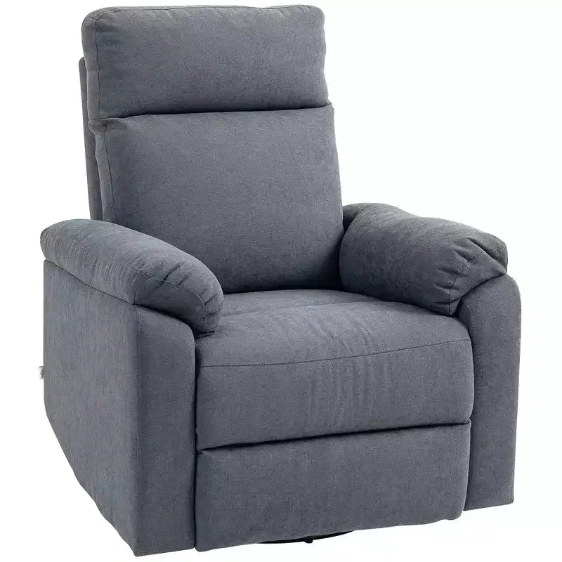Fauteuil inclinable et pivotant à bascule crème/gris, 1 place