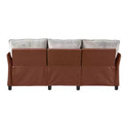 Canapé d'angle inclinable électrique 3 places – Noir / Marron / Vert