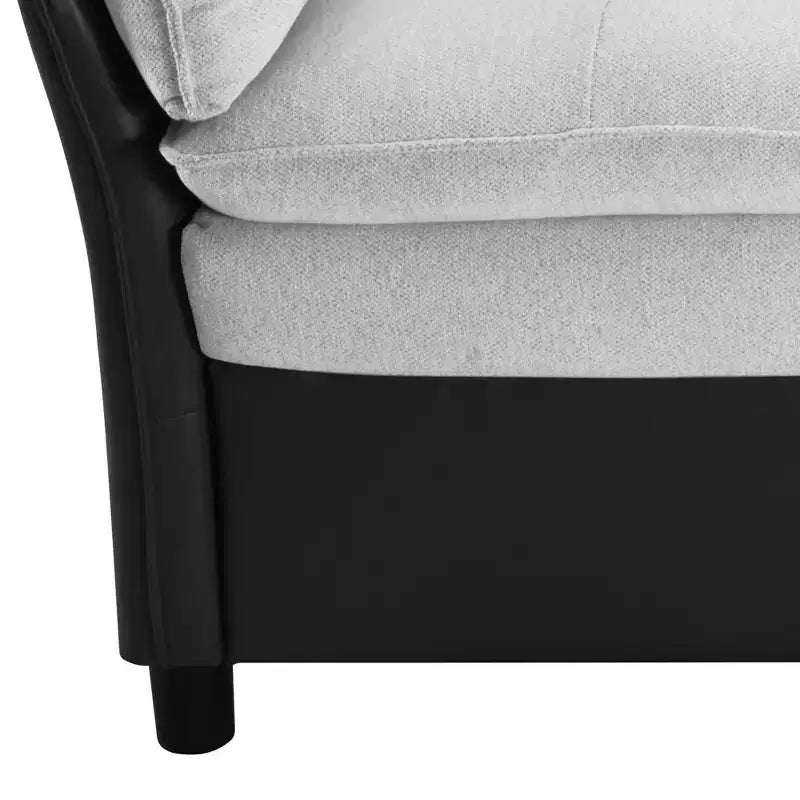 Canapé d'angle inclinable électrique 3 places – Noir / Marron / Vert
