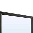 Miroir mural rectangulaire gris avec cadre en bois – Individuel
