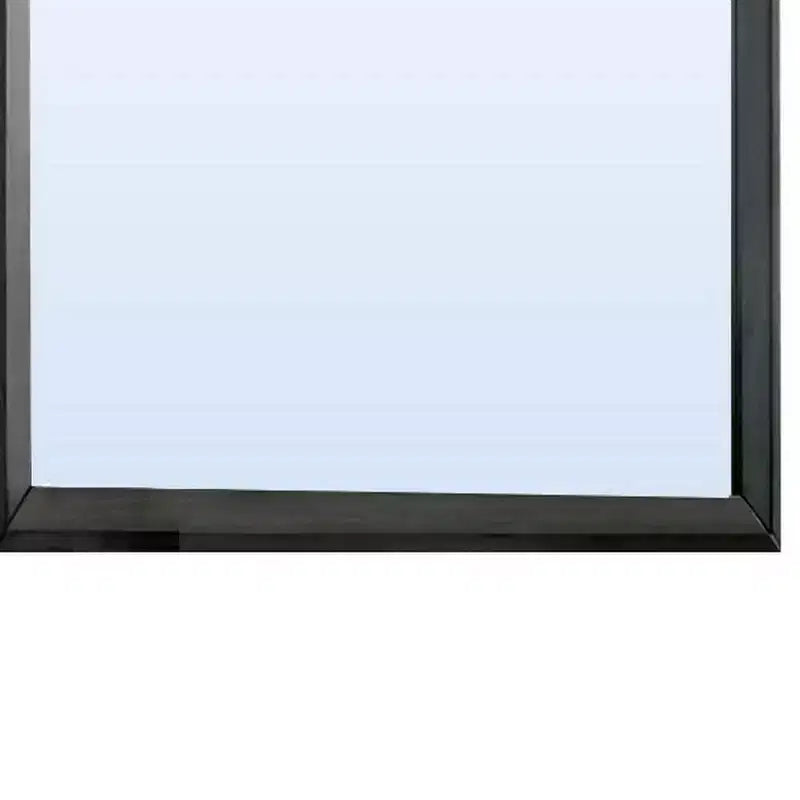 Miroir mural rectangulaire gris avec cadre en bois – Individuel