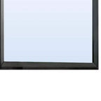 Miroir mural rectangulaire gris avec cadre en bois – Individuel
