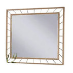 Miroir mural doré, rectangulaire, 39" x 35"