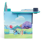 Bureau chaise enfant bleu avec bac de rangement – 1 enfant