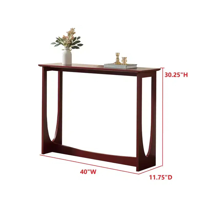 Console étroite à 2 niveaux – Bleu / Caviar / Citron Poivre / Rouge / Blanc, Rectangulaire Moderne, 1 pièce