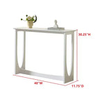Console étroite à 2 niveaux – Bleu / Caviar / Citron Poivre / Rouge / Blanc, Rectangulaire Moderne, 1 pièce