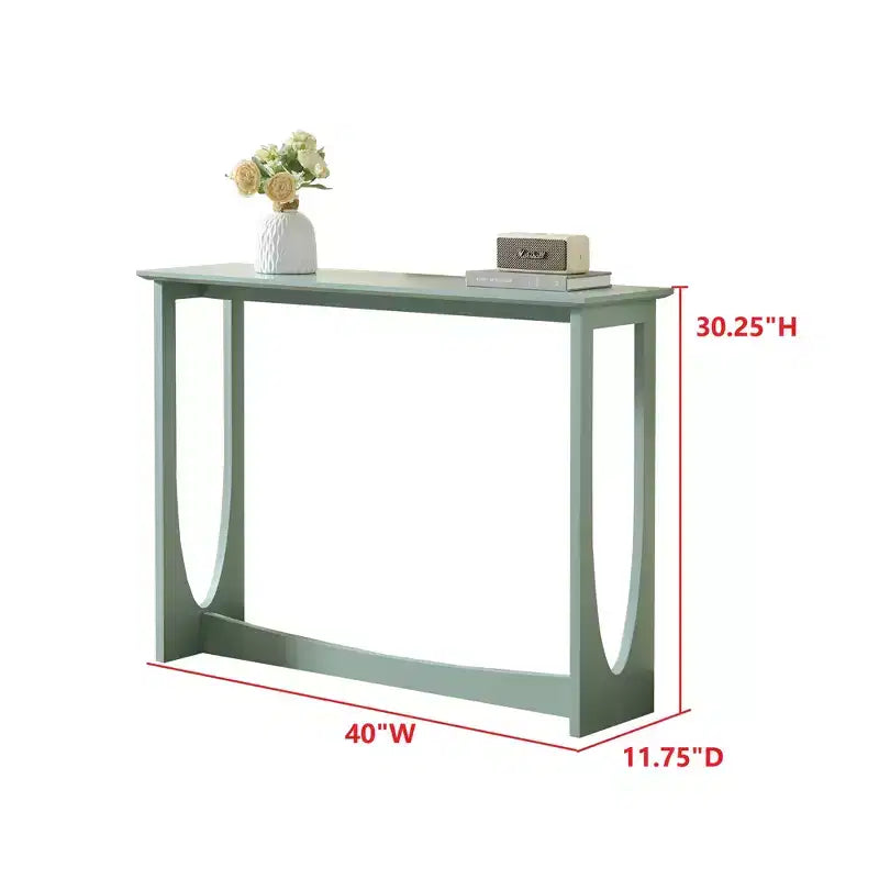 Console étroite à 2 niveaux – Bleu / Caviar / Citron Poivre / Rouge / Blanc, Rectangulaire Moderne, 1 pièce