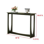 Console étroite à 2 niveaux – Bleu / Caviar / Citron Poivre / Rouge / Blanc, Rectangulaire Moderne, 1 pièce