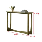 Console étroite à 2 niveaux – Bleu / Caviar / Citron Poivre / Rouge / Blanc, Rectangulaire Moderne, 1 pièce