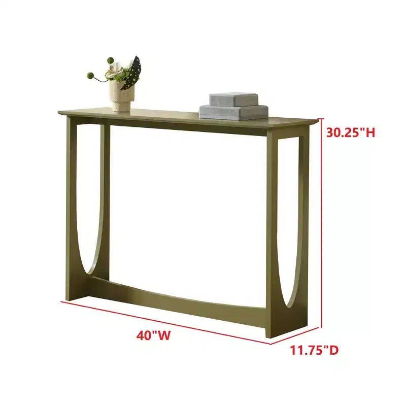 Console étroite à 2 niveaux – Bleu / Caviar / Citron Poivre / Rouge / Blanc, Rectangulaire Moderne, 1 pièce
