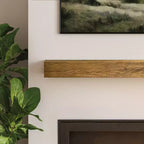 Étagère et manteau flottants en pin massif Rustic Barnwood / Rustic Honey – Installation par 1 personne