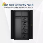Armoire vestiaire en acier noir avec porte verrouillable – 1 personne