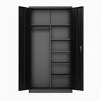 Armoire vestiaire en acier noir avec porte verrouillable – 1 personne